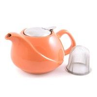 Заварочный чайник Fissman керамика 750 мл оранжевый цвет TP-9205.750