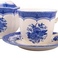 Чайный сервиз Claytan Ceramics Виктория Блю на 6 персон 910-076