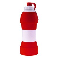 Складная бутылка для воды Bergamo TEMPO силиконовая 580 мл 2950B-2