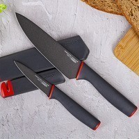 Набор ножей в чехлах Joseph Joseph Slice/Sharpen со встроенной ножеточкой 2 шт. 10146
