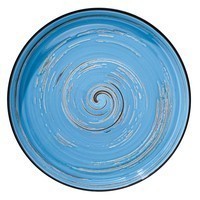 Тарелка обеденная Wilmax Spiral Blue 23 см WL-669619 / A