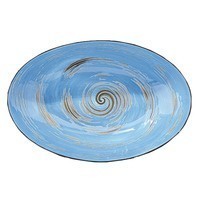 Блюдо Wilmax Spiral Blue 25 х 16,5 х 6 см WL-669640 / A