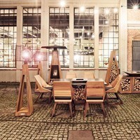 Комплект стол с грилем Quan Garden Art на 6 персон коричневый QN93063