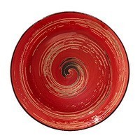 Комплект глубоких тарелок Wilmax Spiral Red 25,5 см 6 шт