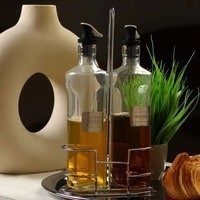 Набор стеклянных бутылок для масла и уксуса Fissman 2х500мл 6419