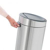 Brabantia Ведро для мусора Touch Bin 30 л + Набор мусорных пакетов PerfectFit R 36 л 30 шт 