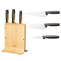 Набор ножей Fiskars FF с бамбуковой подставкой 4 пр 1057553
