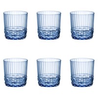Набор стаканов Bormioli Rocco America'20s Sapphire Blue 6 шт 380 мл 122152BBC121990