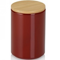 Емкость для хранения сыпучих Kela Cady, диаметр 10 см, 0,8 л, красная 15270
