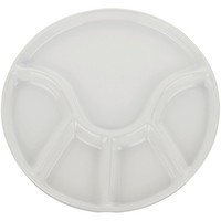 Тарелка для фондю Kela Anneli керамическая, 21,5х2,5 см, белая 67403