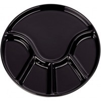 Тарелка для фондю Kela Anneli керамическая, 21,5х2,5 см, черная 67404