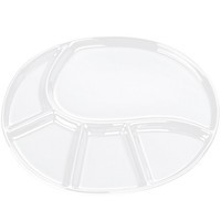 Тарелка для фондю Kela Vroni керамическая, 38х22х2,5 см, белая 67406
