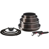 Набор посуды Tefal Ingenio XL Intense, 10 предметов, коричневый L1509473